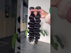 100% de produtos brutos indonésios em conjunto com cutícula alinhada com cabelo humano