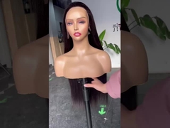 Direita Frente HD renda Glueless Peruca pré-cortado cabelo humano pronto para ir 10A